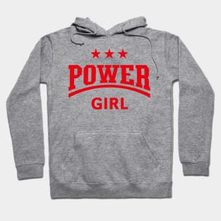 Power Girl (Youngster / Gal / Daughter / Sister / Red) Hoodie